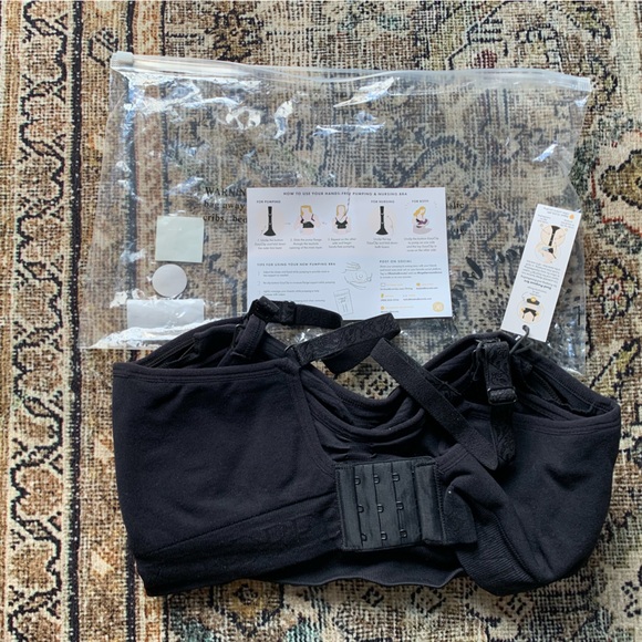 NWT Kindred Bravely Sublime Hands Free Pumping Bra Black Size Small - Picture 2 of 8